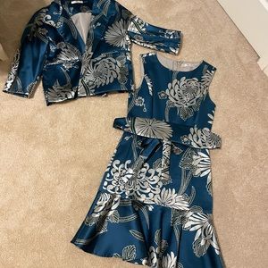 Natori dress with belt and matching jacket